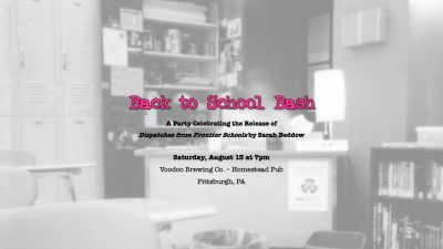 Back to School Bash: A Book Party Celebrating the Release of “Dispatches from Frontier Schools”