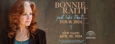 NEW DATE: Bonnie Raitt